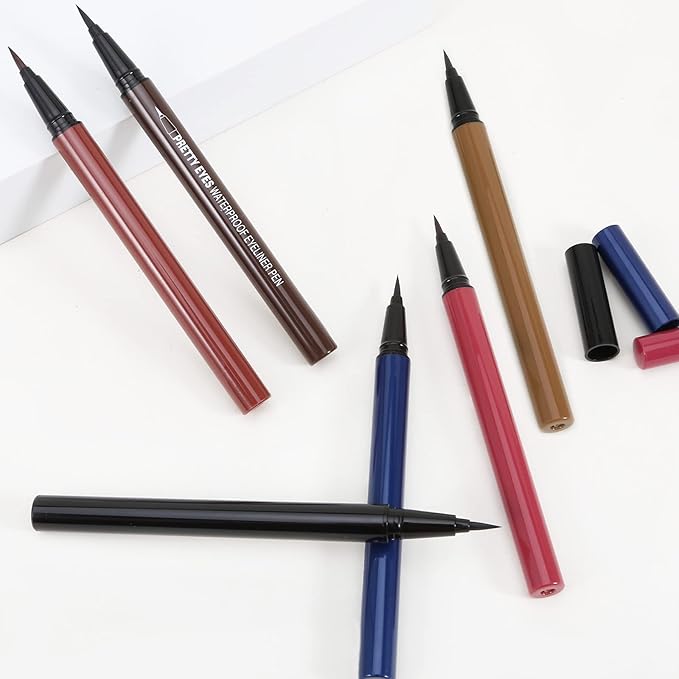 Boobeen Liquid Eyeliner Pen, Matte Eye Liner with Precision Tip, Long Lasting Eyeliner Pencil for Bold Eye Makeup, Glides on Smoothly