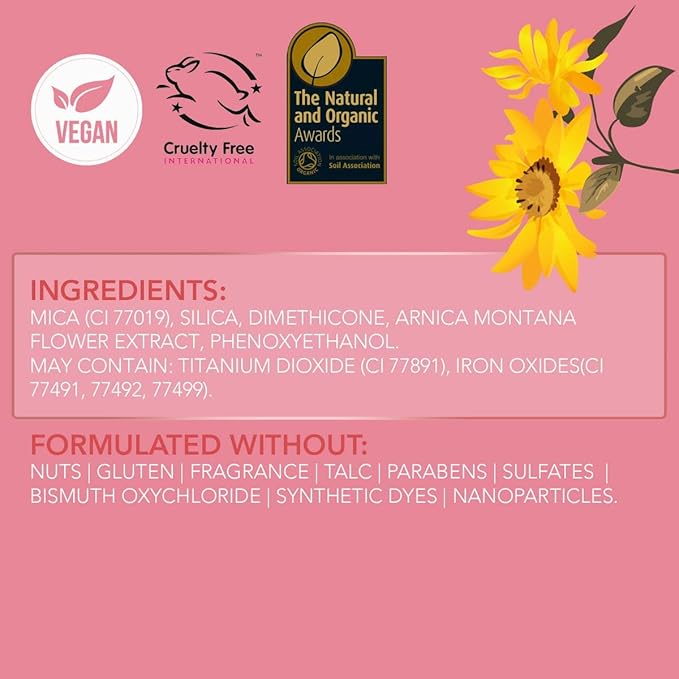 Rachel Couture Translucent Finishing Powder with Shine-Free Matte Finish | Vegan & Cruelty-Free Setting Powder | Arnica Extract Infusion - 0.28 Oz - Medium