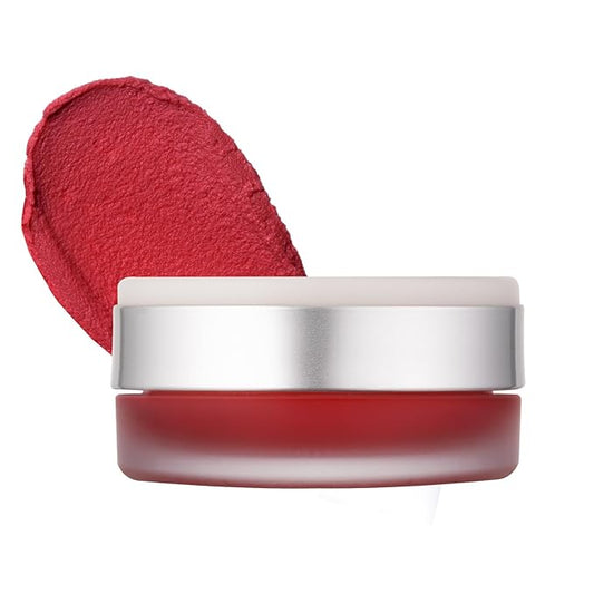 Heart Percent Dote On Mood Custom Lip & Cheek Single – Blendable & Buildable Soft Velvety Matte Cream Blush (Fog Pot), Long-Lasting Lightweight Multi-Use & Lip Tinted Balm 4.7g, M10. Bouncy Rose