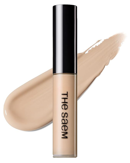 THESAEM Cover Perfection Tip Concealer, Liquid Multi-Use Concealer, Full Coverage Makeup for Acne Dark Spots Dark Circles Hyperpigmentation and Blemishes, 0.2 fl. oz. (#1.5 Natural Beige)