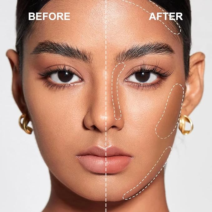 Multi-Use Waterproof Makeup Cream Blush Stick with Brush, Unidollss 3-in-1 Contour Bronzer Blush Stick for Cheeks, Eyes, and Lips, All day wear, Easy Application (07 MOCHA)