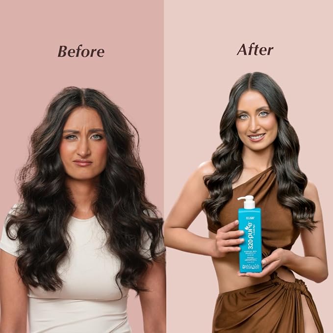320Pure Moisture Rich Shampoo for Fine Hair 16oz, Repairing, Lightweight & Volumizing Formula, Best Cleaner for Dry, Thin, or Fine Hair, Pure & Natural, Hydrating Shampoo for Women