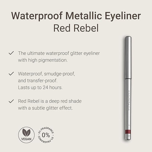 Sandstone Scandinavia Hypoallergenic Waterproof Red Rebel Eyeliner Pencil