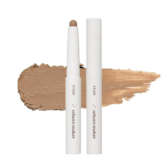 ETUDE Reborn Maker Contour Stick #Warm Shading | Naturally Sculpt & Define | Creamy Formula for Seamless Blending | Multi-purpose Contour Stick | Korean Makeup, Kbeauty, Perfect for Gift