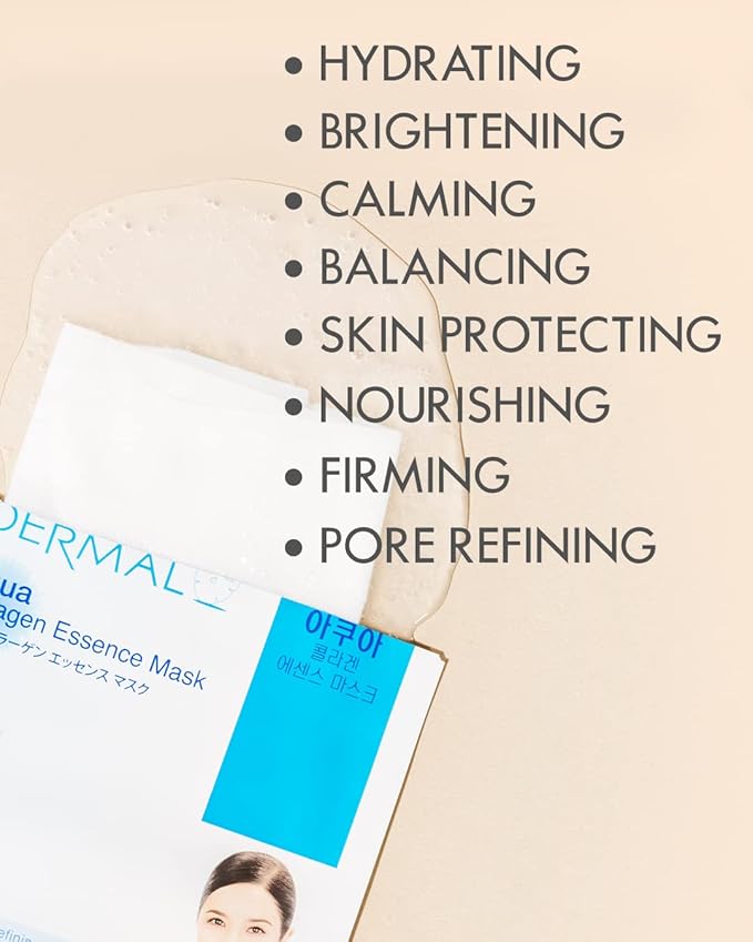 DERMAL 48 Combo Pack Made in Korea Facial Mask – 20+ Years of K-Beauty Experience, Premium Quality Korean Sheet Masks for Daily Skincare Routine