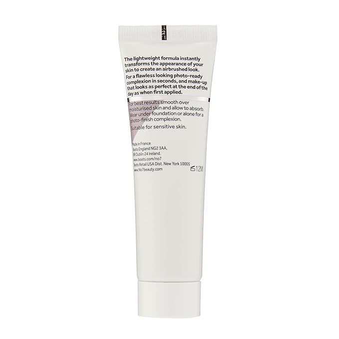 No7 Airbrush Away Face Primer - Hydrating Makeup Primer with Hyaluronic Acid - Helps to Smooth the Appearance of Fine Lines & Wrinkles for Seamless Makeup Application (30ml)