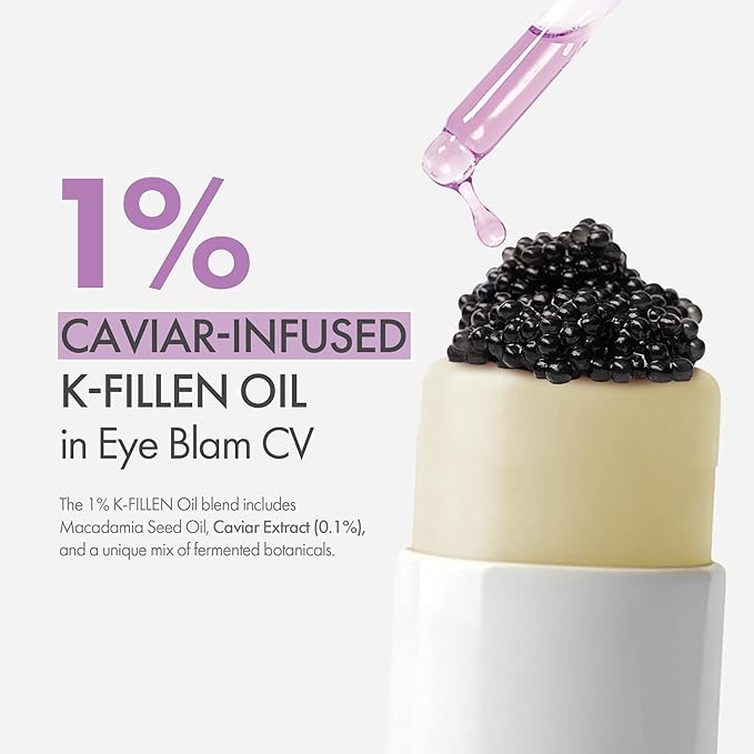 KAHI Eye Balm CV Refill - Age-Defying, Hydrating, 3D Lifting Under Eye Moisturizer Stick with Beluga Caviar Oil - Corrector for Dark Circles – Luxury Korean Skincare (9g, 0.31 oz)