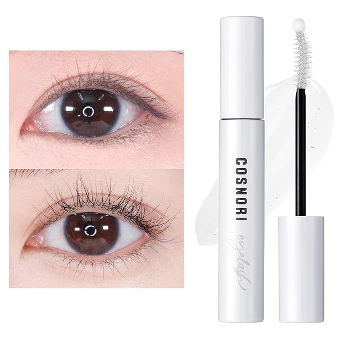 COSNORI Long Active Eyelash Serum - Korean Eyelash Boost Serum - Eyebrow Growth Enhancer for Longer and Thicker - Vegan Prostaglandin Free & Non Irritating - Peptides, Hyaluronic Acid, 0.3 fl.oz.