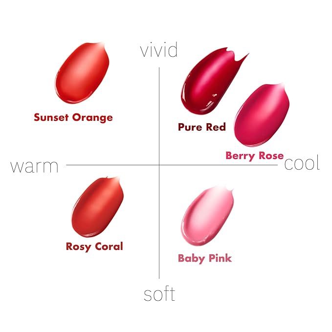 ISOI Bulgarian Rose Lip Treatment Balm (Pure Red), Tinted Balm for Dry Lips, Korean Skincare (0.18 oz, 5g)