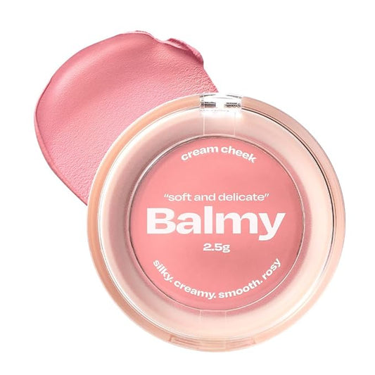 Balmy Cream Cheek | Lightweight, Natural Finish Cream Blush with Blurring Effect | 2.5g (No.1 Baby Rose)