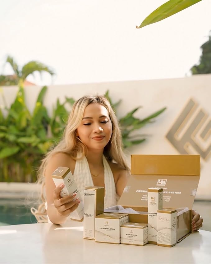 Premium Skincare System – 6-in-1 Complete K-Beauty Set with Cleansing Cream, Mud Mask, Serum, Reversal Cream, Peptide Toner & Beauty Mist