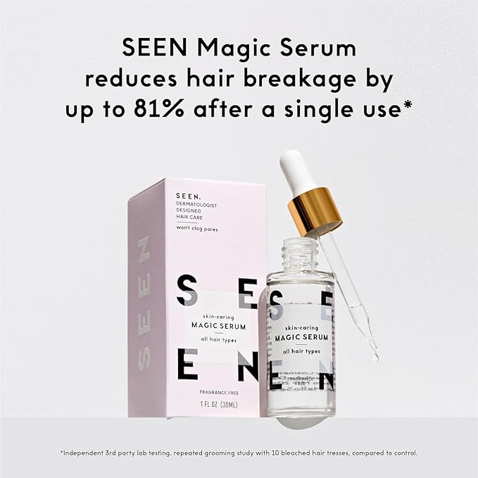 SEEN Curly On The Go Kit, Fragrance Free - Non-Comedogenic & Safe for Sensitive Skin - Sulfate-Free, Curl-Defining Styling Hair Bundle - Anti Frizz - Heat Protectant
