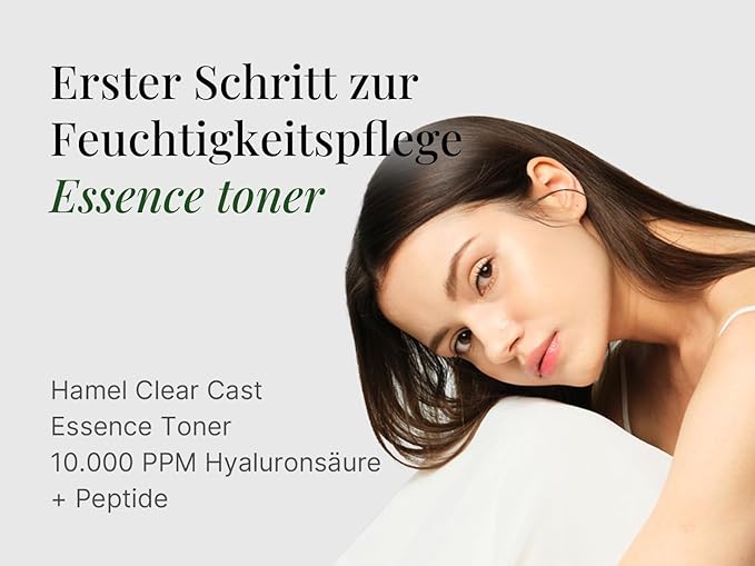 HAMEL Glow 12GF Hyal Essence Toner, Cooling & Moisturizing Booster, Pore Tightening & Radiant Glow with Peptides & 10,000ppm of Hyaluronic Acid, Unscented, Vegan, Cruelty Free, 6.76 fl.oz.