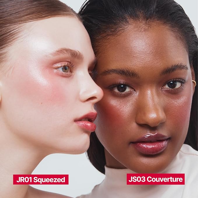 fwee Glowy Jelly Pot + Keychain SET | Dewy Jelly Lip & Blush Color, Tinted Glow Jelly Balm, Dewy Buildable Finish – Rosy Glaze (Dusty Rose) | 0.14 oz