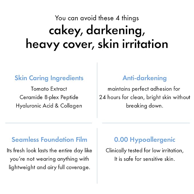 Amuse SEOUL Ceramic Skin Perfector Cushion Foundation (02 HEALTHY) | Long-lasting, Lightweight, Semi-matte, Flawless Coverage, Hypoallergenic, Vegan, Korean Beauty (15g / 0.52oz.)