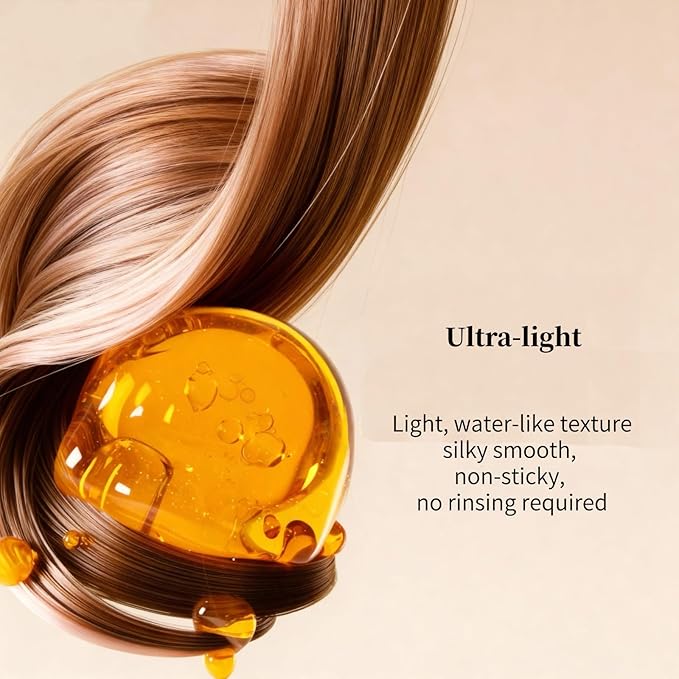 40 Pcs Hair Oil Perfume - Essence Oil & Hair Perfume 2 in 1 for Frizz Dry Damaged Hair, Argan Avocado & Amino Acids Nourishing Shining, Leave-in Hair Fragrance Serum, Long Lasting Scented, 1.83 fl oz