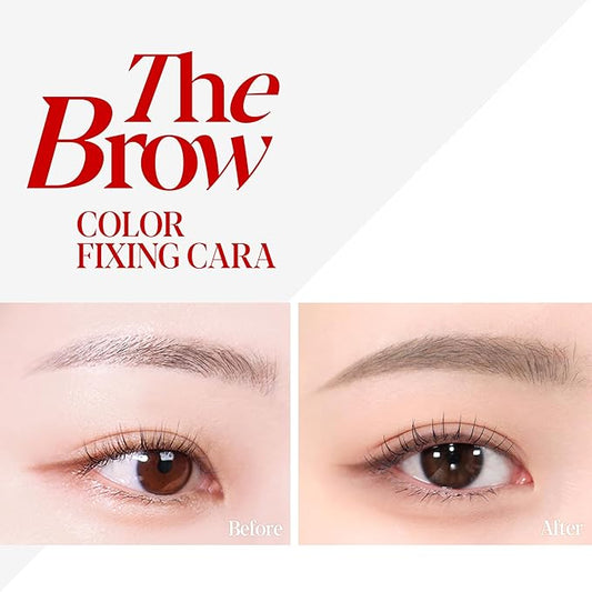 Espoir The Brow Color Fixing Cara #3 Cool Gray 0.1 fl oz | Easy Fixing without Clumping with Skinny Brush | Long Lasting Smudgeproof Eyebrow Mascara | Soft Mood Coloring Tinted Gel | Korean Eye Makeup