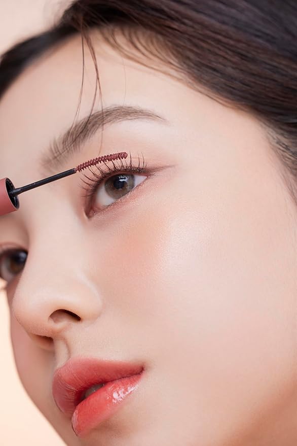 mude Inspire Skinny Curling & Multi-Fixer Volumizing Curling Mascara for Dramatic Lashes Smudge-Proof Water-Proof Stays on All Day (04 Ash Brown)