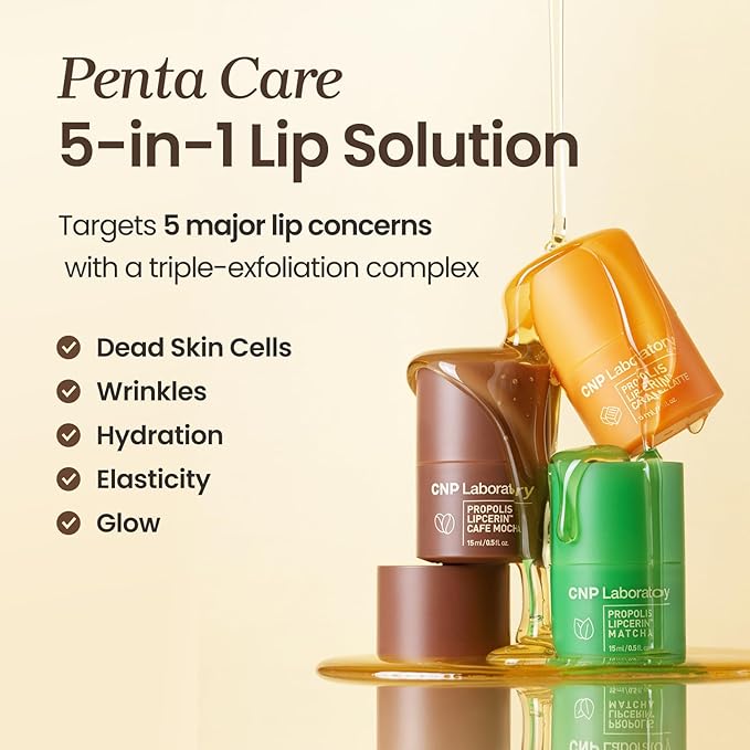 CNP Café Lip Butter - Propolis Lipcerin™ 05 Caffé Mocha, Hydrating Overnight Manuka Lip Balm & Mask, 12hr Long-Lasting Moisture, Stocking Stuffers, Gifts for Women, 0.5 fl.oz.