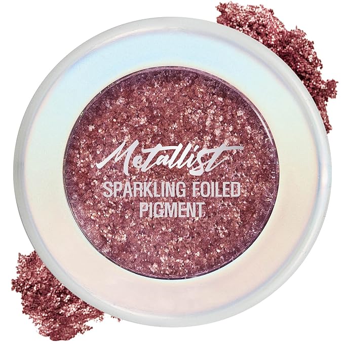 Touch in Sol Metallist Sparkling Foiled Pigment (#6 Persian Rose) - Diamond and Pearl Powders to Create Holographic Look - Dazzling Sparkles Gorgeous Glitter Eye Shadow