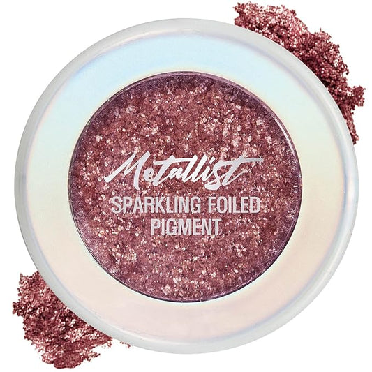 Touch in Sol Metallist Sparkling Foiled Pigment (#6 Persian Rose) - Diamond and Pearl Powders to Create Holographic Look - Dazzling Sparkles Gorgeous Glitter Eye Shadow