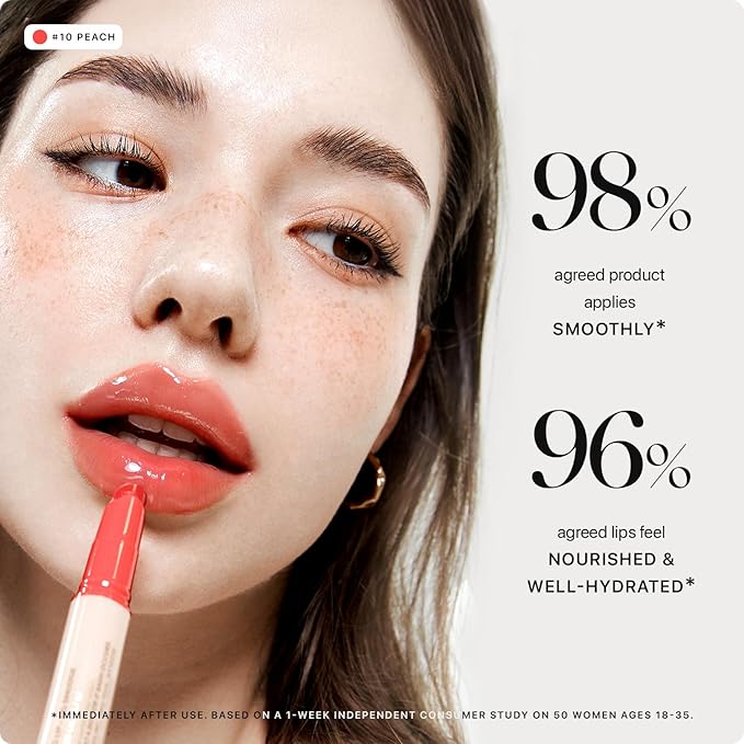 Nature Republic HONEY MELTING LIP (10 PEACH) SOFT LIP STICK, Hydrating Gloss, Moisturizing balms, Sheer tint, Shine & Glowy Finish, korean make up, Stocking Stuffers