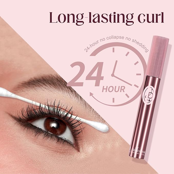 Unidollss Tubing Mascara Volume and Length Black Upgrade Lengthening Long Lasting, New Brush, No Smudging, No Clumping, Washable Voluminous Tubing Mascara, Gluten-free Safe for Sensitive Eyes