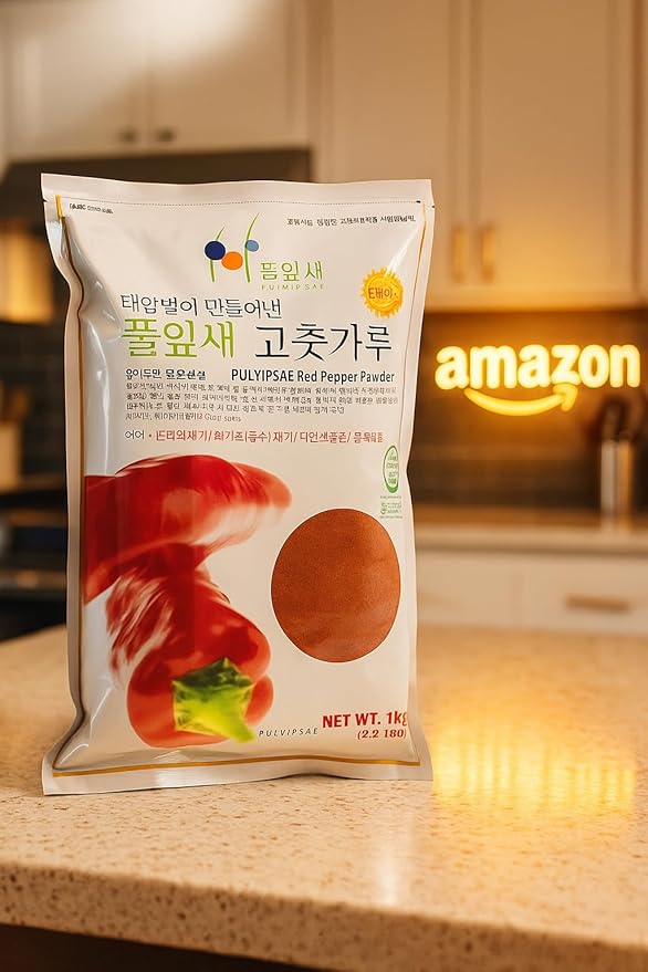 2.2 lb (1kg), Korean Premium 100% Red Pepper Powder, Korean Gochugaru, Coarse Ground Chili Powder,100% Pure Red Pepper