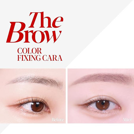Espoir The Brow Color Fixing Cara #5 Dusty Pink 0.1 fl oz | Easy Fixing without Clumping | Long Lasting Smudgeproof Eyebrow Mascara | Soft Mood Coloring Tinted Gel | Korean Eye Makeup
