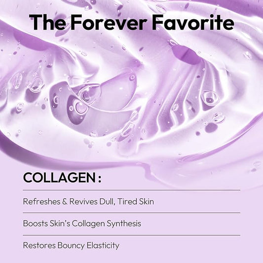 LAPCOS Collagen Sheet Mask, Firming Daily Face Mask with Collagen Peptides for Anti-Aging, Helps to Minimize Wrinkles, Restores Skin Elasticity & Firmness, Hydrating, Korean Beauty, 5-Pack