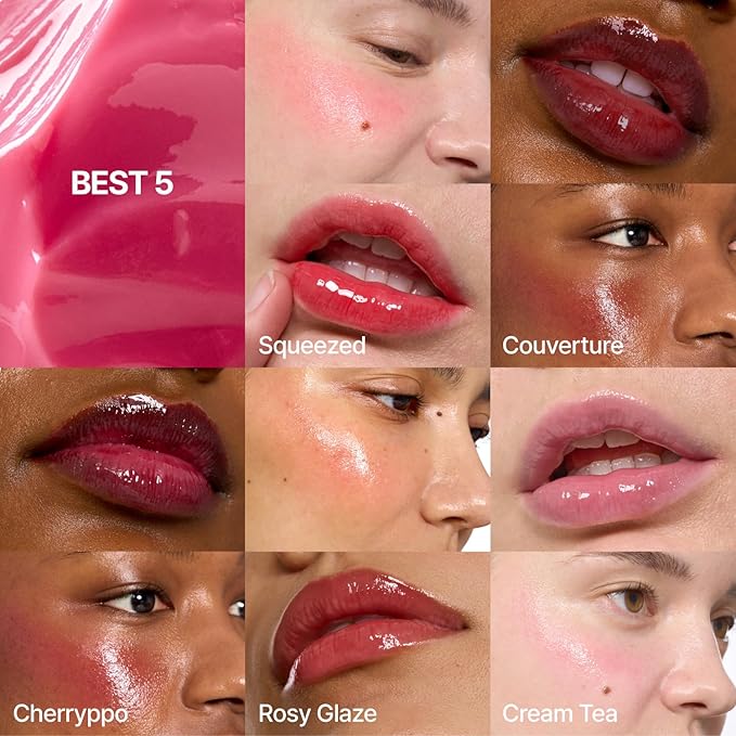 fwee Glowy Jelly Pot + Keychain SET | Dewy Jelly Lip & Blush Color, Tinted Glow Jelly Balm, Dewy Buildable Finish – Lavender Whip (Creamy Lavender) | 0.14 oz