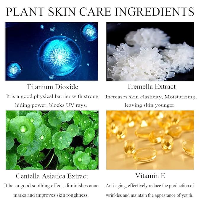 Air Cushion CC Cream Mushroom Head Foundation, Moisturizing BB Cream Makeup Long Lasting Matte Concealer (Natural)