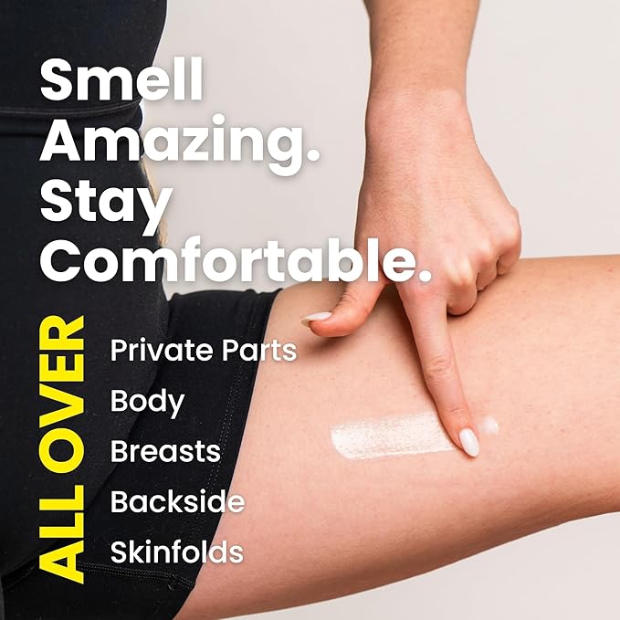 Super Fresh Lady Whole Body Deodorant for Women Twin Pack Aluminum Free Lotion for Privates Body and Skinfolds Stops Odor Coconut Vanilla Scent Feminine Hygiene Two 4 oz Tubes for Daily Use