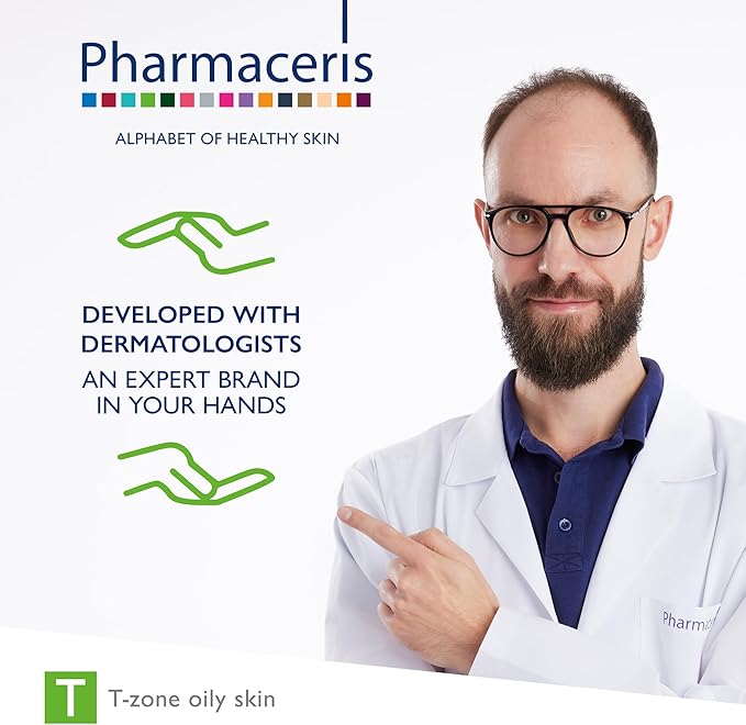 Pharmaceris Balancing Face Toner - Reduces Shine, Refreshes, Normalizes Oily & Sensitive Skin, Removes Sebum & Makeup, Helps Refine Pores, Gentle Alcohol-Free Astringent, Puri-SEBOTONIQUE, 6.76 fl oz