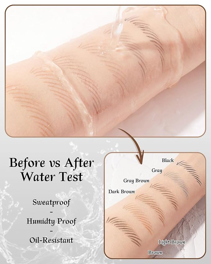 12 Piece Waterproof Eyebrow Pencils for Women Brown w/Microblading Eyebrow Pencil & Brow Trimming Supplies Kit Permanent Eye Brow Liners Set For Salon-Quality Shaping & Filling Of Marks