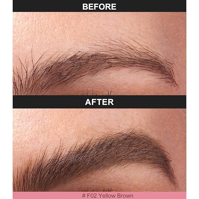 Eyebrow Pencil Blonde, Microblading Eyebrow Pencil Waterproof, Multi-Tip Angled Brow Brush, Eyebrow Pencils for Women, Long Lasting Eyebrow Dye with Hair-Like Strokes Brows, Brown