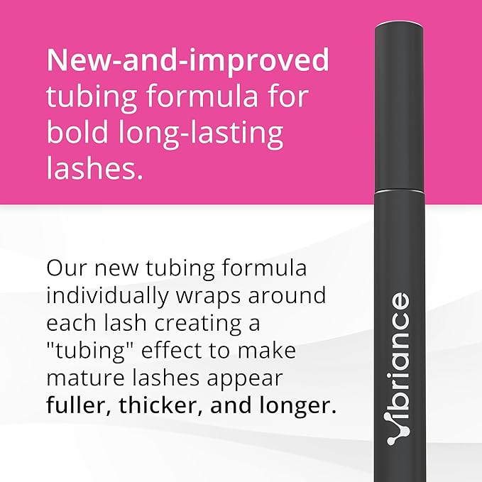 Vibriance Volumizing Tubing Mascara, Soft Black - Hypoallergenic, Moisturizing, Lifting, Long-Lasting - Special Tube Formula for 50+
