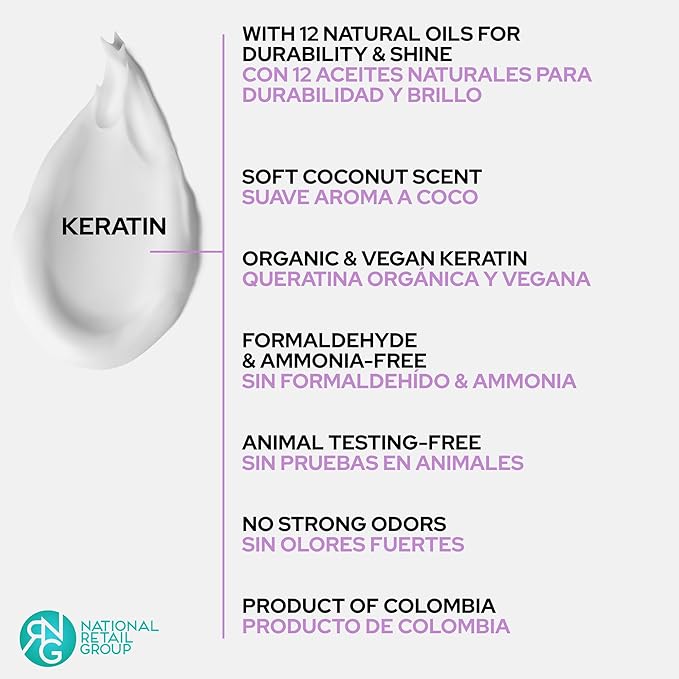 Aftercare for Ritual Botánico Keratina Orgánica | Treatment to Straighten, Repair and Relax Hair | All Natural, Organic & Vegan Ingredients | Product of Colombia | 6 Piece Kit