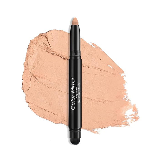 Longwear Cream Eye Shadow Sticks(41 Camel Matte), Smudge-Proof, Waterproof Eyeshadow,Silky Formula Glitter With Makeup Brush,Nude Eyeshadow Stick