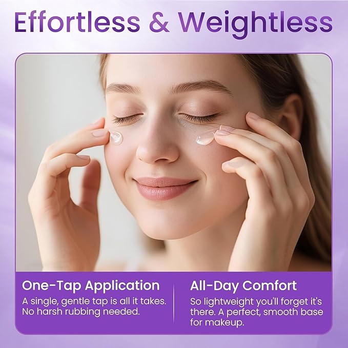 Retinol Eye Cream for Dark Circles and Puffiness, Hydrating Under Eye Cream for Dark Circles, Anti Aging Dark Circle Eye Cream for Fine Lines, Wrinkles, Firming Eye Contour, 1.06 oz