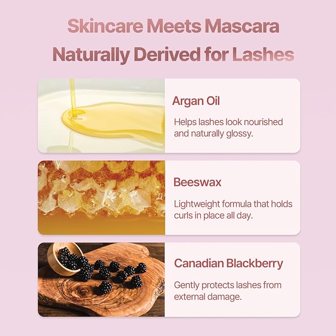 Verdea Art Volume Waterproof Mascara – K-Beauty, Long-Lasting, Smudge-Proof Korean Formula for Voluminous, Curled Lashes – Clump-Free, Lightweight & Buildable – 0.26 fl oz