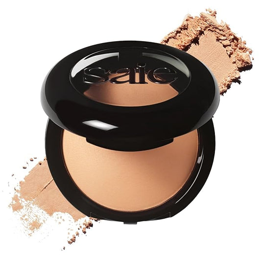 Saie Slip Tint Baked Setting Powder - Translucent Powder for Face Makeup with a Natural-Radiant Finish - Blurs, Brightens & Smooths Complexion - Translucent 3 - Medium to Tan (0.24 oz)