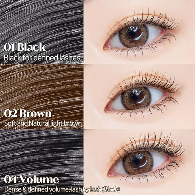 ETUDE Curl Fix Mascara Mini, Lash Mascara, Strong Curl Up, Long-Lasting, Waterproof, Lightweight, Korean Makeup, Beauty, Vegan Certified, Volume (0.14 Fl Oz)