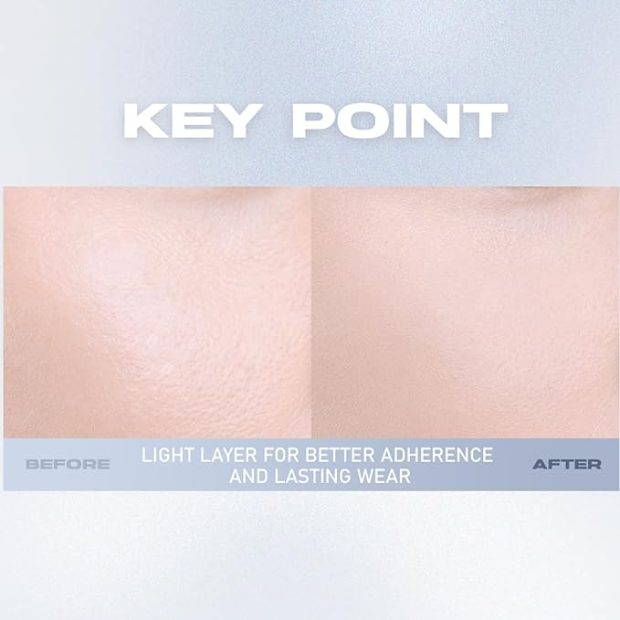 ABOUT TONE Air Fit Powder Pact 0.28oz - Makeup Fixing Pressed Powder Compact with Mirror and Puff Airy & Light Texture Face Blur Setting Finishing Translucent Sebum Control Lightweight Vegan Formula