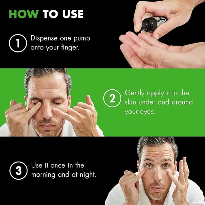 Tiege Hanley Mens Under Eye Cream for Dark Circles, EYES (2-Pack) - Eye Cream for Puffiness & Bags Under Eyes - Firming Anti-Aging Eye Wrinkle & Fine Lines Cream - Tightening Eye Bags Treatment (2)