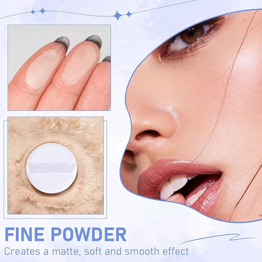 Maycheer Face Powder, Setting Powder, Pressed Powder Compact, Lightweight Finishing Powder, Calassic Ivry