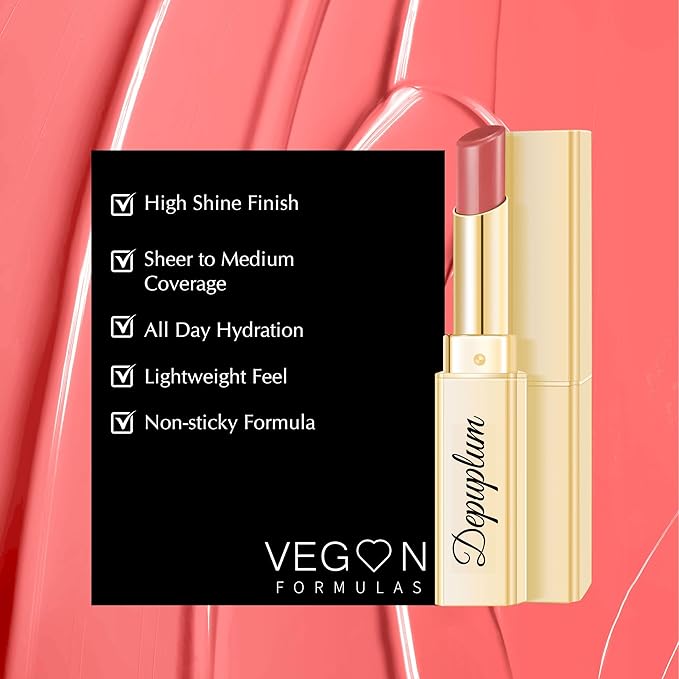 3Pc Brown Lipsticks Set for Women Hydrate Lipstick Glossy Moisture Lip Gloss Brown Pink Nude Color Lipsticks for Dry Lips, DM65/88/95