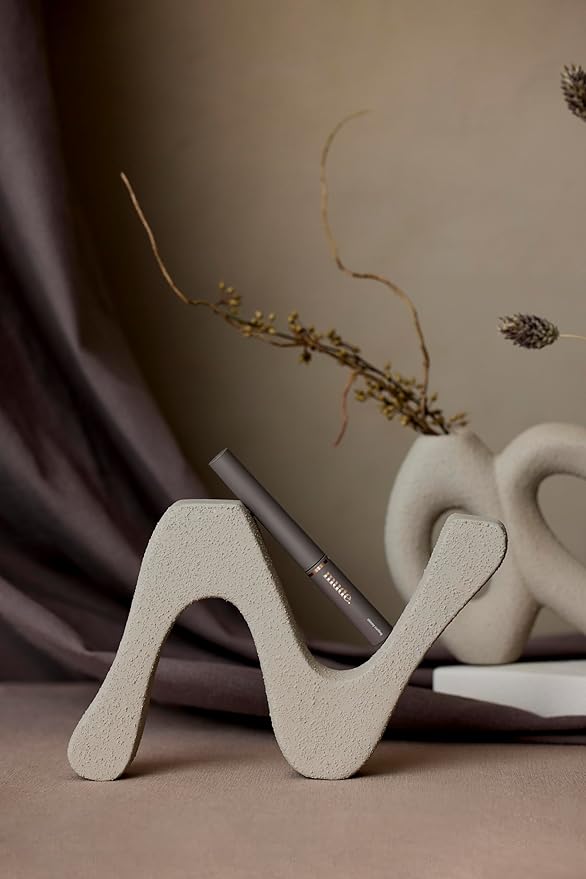 mude Inspire Skinny Curling & Multi-Fixer Volumizing Curling Mascara for Dramatic Lashes Smudge-Proof Water-Proof Stays on All Day (04 Ash Brown)