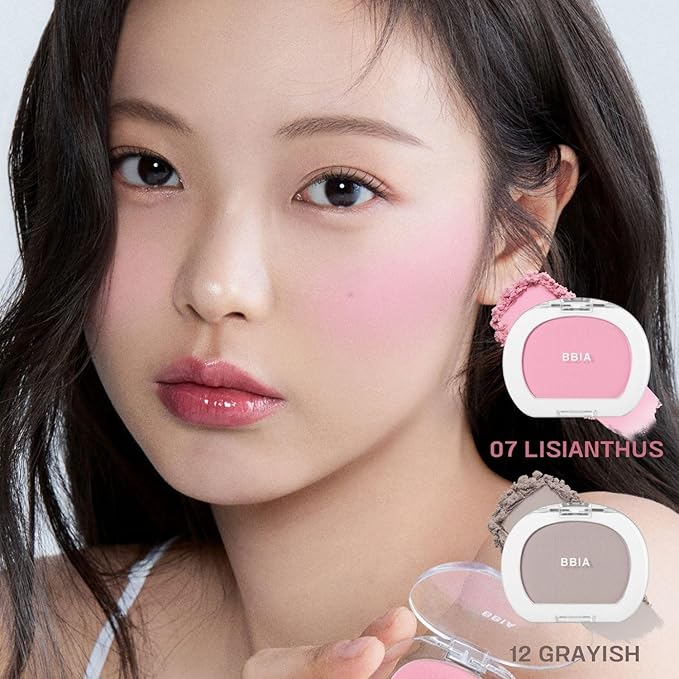 BBIA Last Blush NEW 15 Colors - Cheek Blush Shaping Shading Contour & Highlight Long-Lasting Matte Finish Natural Shades Buildable & Blendable Daily Korean Face Makeup (02 CAMELLIA, Pack of 1)