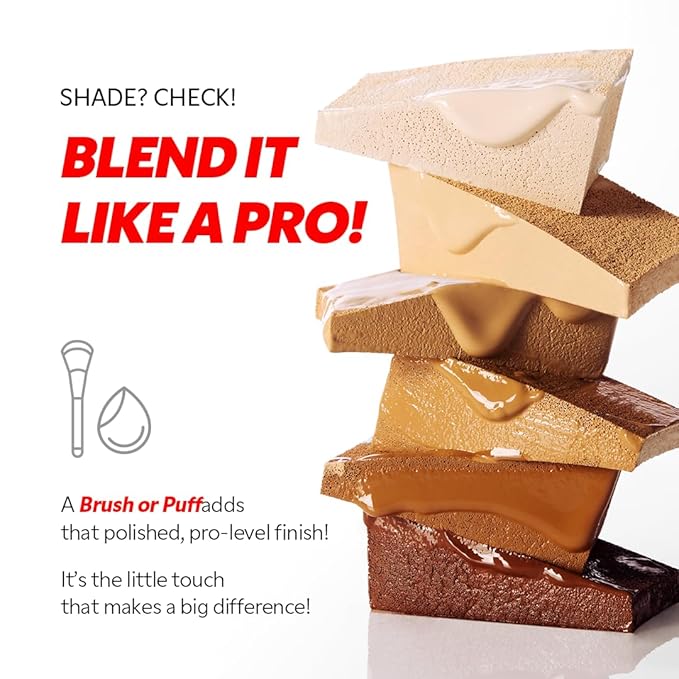 TIRTIR Mask Fit Red FoundationㅣLong Lasting Flawless Coverage, Energy Essence, Lightweight, Hydrating, Pore-Blurring, Breathable Satin Finish, Makeup, Radiant Skin, #51N Fudge, 1.01 Fl Oz